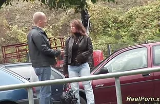 XXX Couple fuck on a picnic in the woods