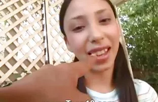 XXX చాలు తన గాడిద లో మంచు మైడెన్ వద్ద క్రిస్మస్ చెట్టు